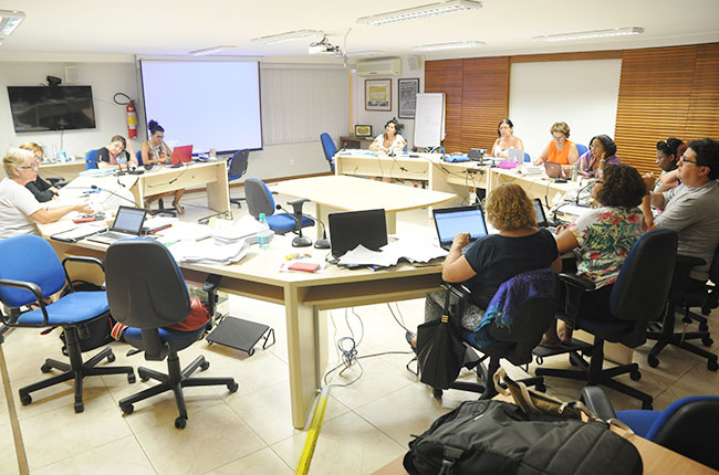 Imagem da reunião do Conselho Pleno do CFESS