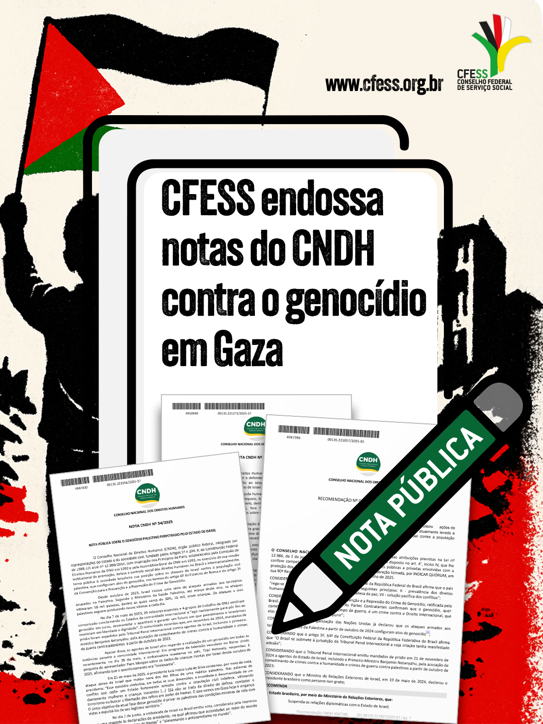 sem-justica-sem-paz-cfess-endossa-notas-do-cndh-contra-o-genocidio-em-gaza