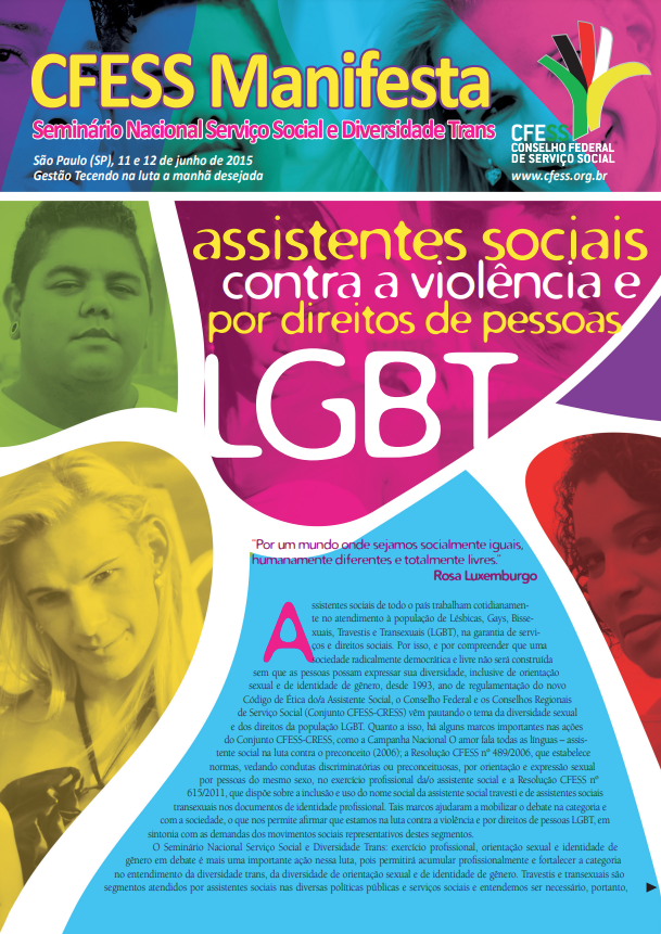 Seminário Nacional Serviço Social e Diversidade Trans