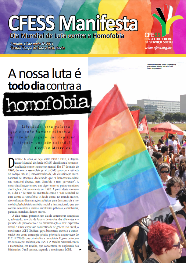 Dia mundial de Luta contra a Homofobia