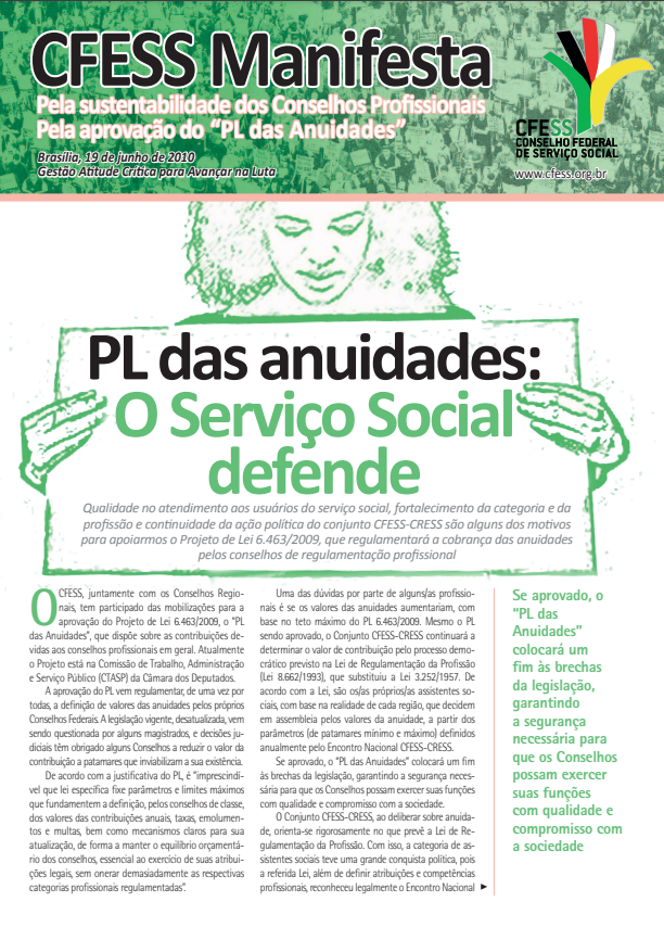 Pela sustentabilidade dos Conselhos Profissionais - PL das Anuidades